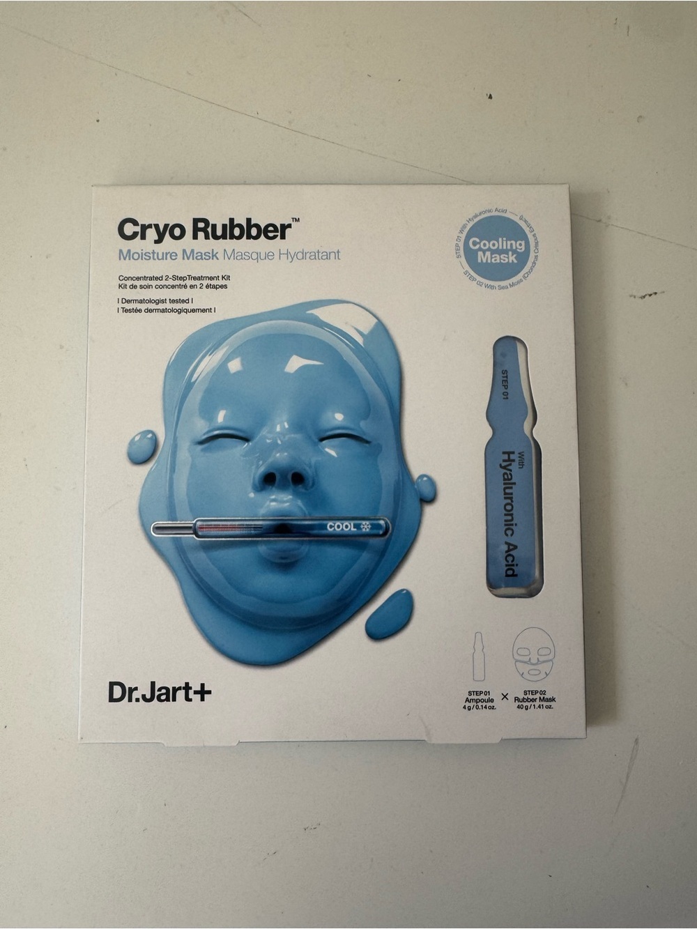 Dr.Jart+ Cryo Rubber Moisturizing and Cooling Korean Face Mask New Sealed